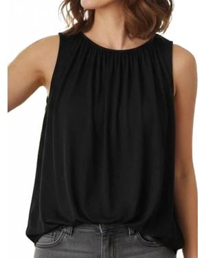Kld. Signature Double Layered Knit Bubble Top - Black