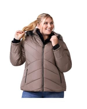 Free Country Plus Size Brisk Ii Parka Jacket - Brown