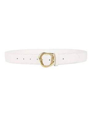Amanu Kariba Leather Belt - White