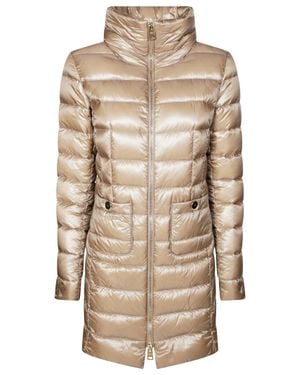 Herno Maria Quilted Down Jacket - Natural