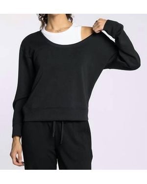 Thread & Supply Beryl Scoop Neck Top - Black
