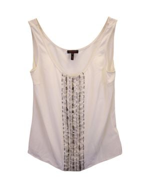 ESCADA Sequin Sleeveless Top - Gray