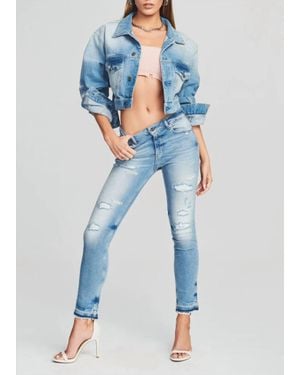 SER.O.YA Toya Mid Rise Skinny Jeans - Blue