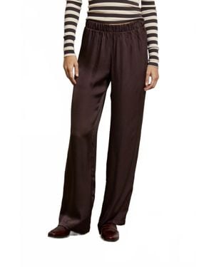 PERFECTWHITETEE Camile Wide Leg Pants - Black