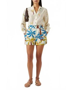 Never Fully Dressed Palm Elissa Shorts - Blue