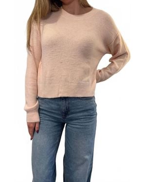 Bobi Crewneck Boxy Sweater - Blue