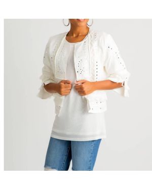 Berek Fringe Mirror Jacket - White