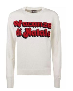 MC2 Saint Barth Classic Sweatshirt With Bold Graphic Details - White