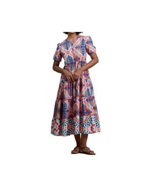 Ro's Garden Daphne Midi Dress - Red