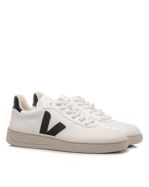Veja V-10 Vx0702901A Sneakers Low Top Casual Lifestyle Shoes - White