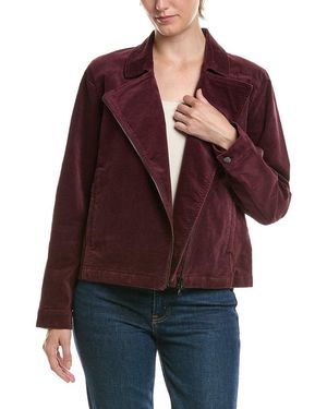 Eileen Fisher Short Rider Jacket - Red