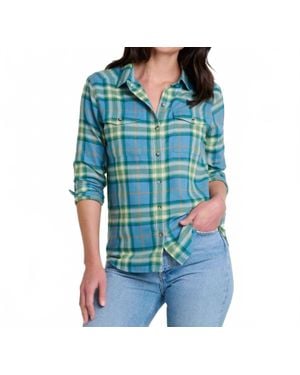 Toad & Co. Re-Form Flannel Long Sleeve Shirt - Blue