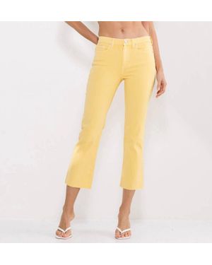 Sneak Peek Josie Cropped Spring Jeans - Yellow