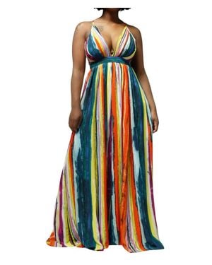 Luxxel Sleeveless Maxi Dress - Multicolor