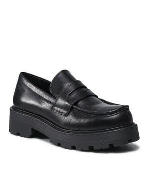Vagabond Shoemakers Cosmo 2.0 5049-501-20 Flat 8 Leather Loafers Shoes Zogg15 - Black