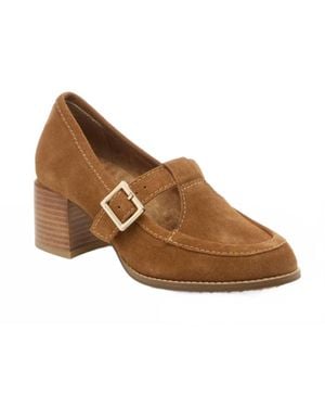 Kelsi Dagger Brooklyn Caleb T-Strap Mary Jane Heel - Brown