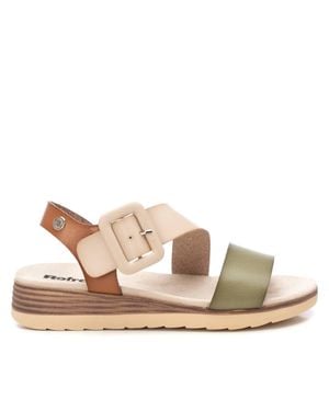 Xti Small Wedge Sandals Refresh By - Natural