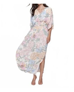 Charlie b Floral Dolman Maxi Dress - White
