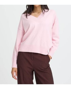 B.Young Manina V-Neck Sweater - Red