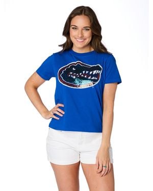 Stewart Simmons Gator Og Sequin Shirt - Blue