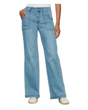 Sanctuary Standard Rise Wide Leg Jean - Blue