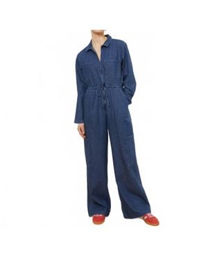 Loup Spencer Cargo Zip Jumpsuit - Blue