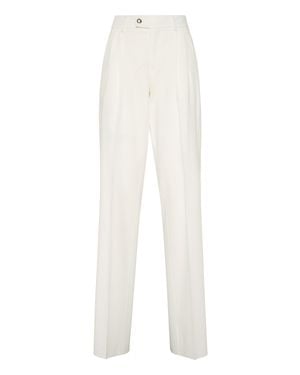 Philipp Plein Straight Office Pants - White