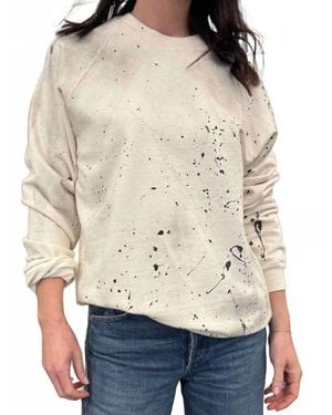 Unsweetened Splatter Sweatshirt - Natural