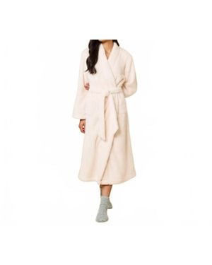 Softies Dream Plush Wrap Robe - Natural