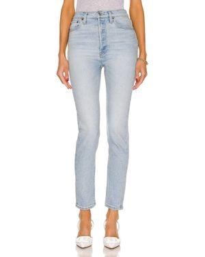 RE/DONE 90's Ultra High Rise Skinny Jeans - Blue