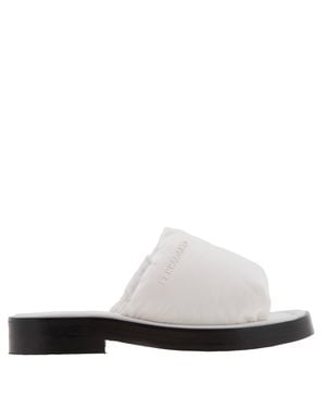 Ferragamo Ferragamo Delfino Padded Slide Sandals, Size 9 - White