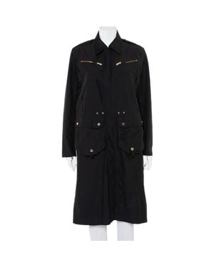 Ralph Lauren Synthetic Zip Front Utility Coat M - Black