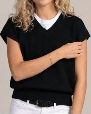Kld. Signature Morris Cashmere Blend Vest - Black
