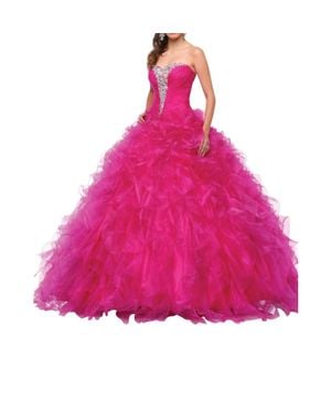 Karishma Creations Elegant Sequined Sweetheart Ball Gown - Pink