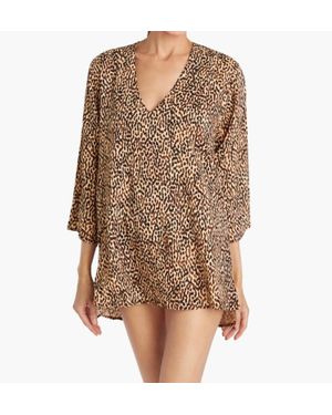 Robin Piccone Whitney Tunic Top - Brown