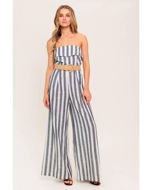 TRUEDAMES Urban Soul Woven Jumpsuit - White