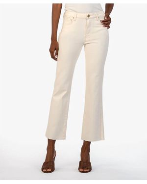 Kut From The Kloth Kelsey High Rise Ankle Flare Jeans - Natural