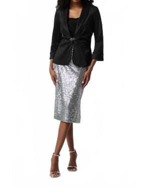 Joseph Ribkoff Crepe Jacket - Black
