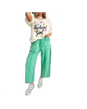 Anniewear Slouchy Barrel Pants - Green