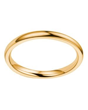 Donatello Gian Plated 925 Sterling Thin Wedding Band - Metallic