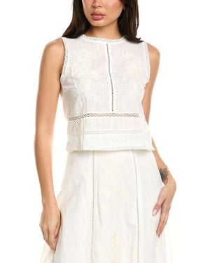 Avantlook Embroidered Top - White