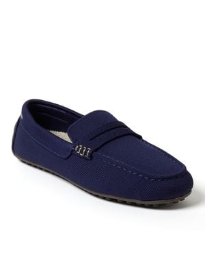 Dearfoams Hazel Sport Knit Driving Loafer - Blue