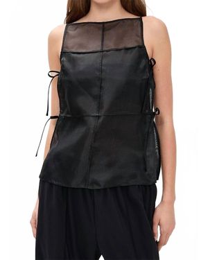 STAUD Chandler Paneled Top - Black