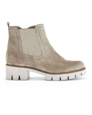 Gabor 710 Chelsea Lug Boot - Gray