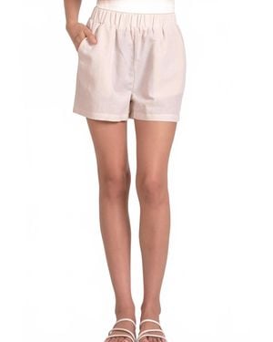 Elan Amani Woven Pull On Short - Pink