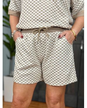 Southern Grace Bailey Cashmere Shorts - Gray