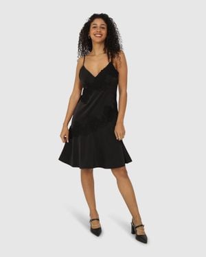 Belle & Bloom Real Love Slip Dress - Black