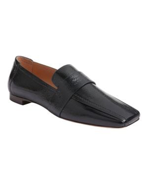 Mansur Gavriel Square Toe Patent Leather Loafers - Black