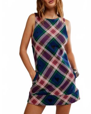 free people blue plaid dress Free People | Dresses | Free People We The Free Blue Plaid Dress Cinched Waist Size Small Worn X
