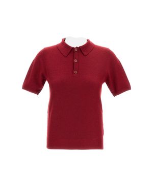 Meta Campania Cashmere Polo - Red